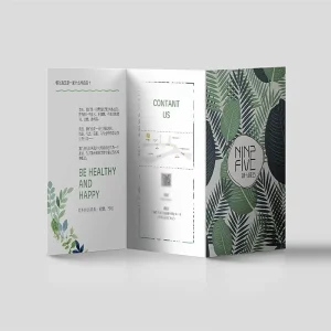 Customized Offset Printed CMYK Folded Leaflet & Trifold Brochure A4/A5/A6 Sizes Art Paper/Cardboard Lamination/Spot UV