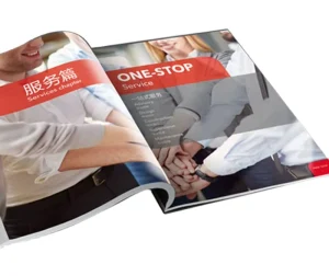 Customized Offset Printing for Magazine Catalog Brochure and Professional Booklet with Cardboard and Coated Paper