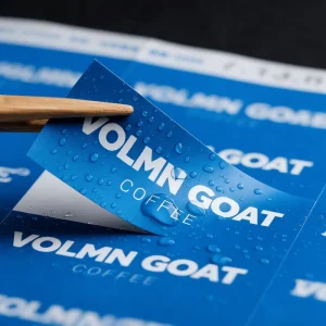 Customized PVC Stickers Labels with Die Cut for Packaging Logo Design