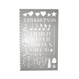 Customized Pattern Multi purpose Reusable Stainless Steel Customized Metal Painting Template Suitable for Baby Painting