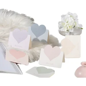 Customized Postcards Greeting Cards Heart Shape Design for Business Thank You Wedding Messages Paper Paperboard Printing
