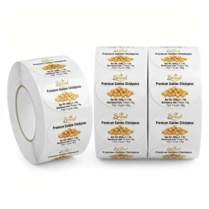 Customized Premium Food Labels Waterproof Logo Sticker Roll for Jars and Complementary High end Packaging Solutions