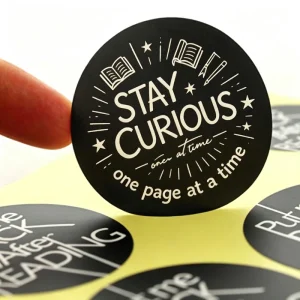 Customized Printed logo Adhesive for Coffee Beverages Luxurious Matte Back Packaging Label Stickers