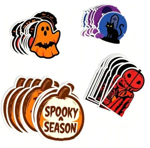 Customized Printing Strong Adhesive Stickers Waterproof Gloss Shining Die Cutting Stickers