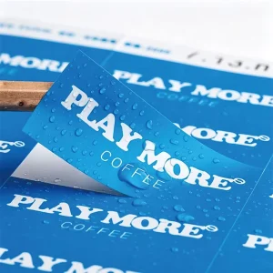 Customized Printing of Self adhesive Stickers Transparent Takeaway Milk Tea Coffee Cups QR Code Trademark Label Stickers