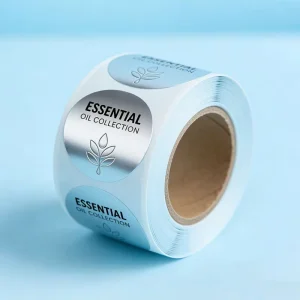 Customized Product Packaging Stickers Adhesive Waterproof Vinyl Labels Printed Logos Roll