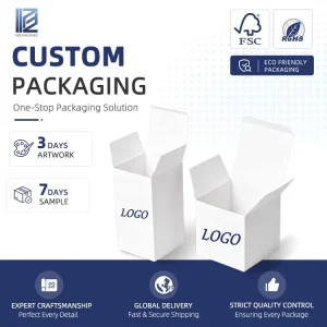 Customized Recyclable Label Sticker Biodegradable Small Food Package Paper Box