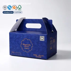 Customized Recycled Paperboard Baked Cake Window Boxes Paper UV Embossed Magnetic Closure for Wedding Desserts Cake Gifts