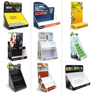 Customized Retail Store Promotional Countertop Display Stand PVC Acrylic Sintra Forex Board Counter Display Box