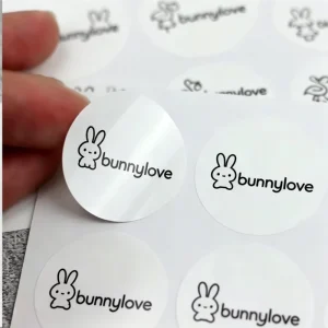 Customized Self-adhesive Labels White Labels Printed Logos Vinyl Stickers Hot Stamping
