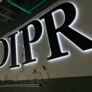 Customized Stainless LED Storefront Signs Custom Electronic Backlit Metal Signage for Advertising