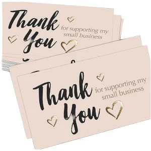 Customized Thank You Card Design Greeting Card Retail Store Thank You Card Salon Business Card Sales Creativity