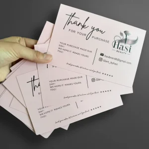 Customized Thank you Cards Greeting Cards Personalized Customization Printing Service Fast Shipping