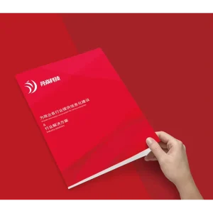 Customized Three-fold Color Promotional Brochure Menu Advertising Leaflets Directory Folding Pages Printed Fancy Saddle Stitched