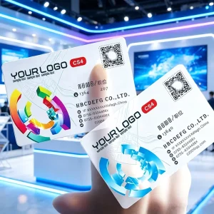 Customized Transparent PVC Magnetic Cards Business Cards Membership Cards Digitally Printed QR Codes Embossing UV Printing Film