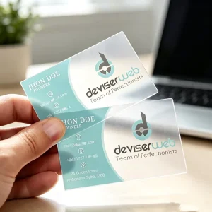 Customized VIP Business Cards Label Transparent Digital Printing Screen Printing Hot Stamping PVC Embossed