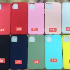 Cute Candy Colors Texturing Finish TPU Mobile Phone Case Cellphone Back Cover for iPhone Samsung Huawei Xiaomi OPPO Vivo