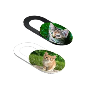 Cute Logo Webcam Covers Slider Laptop Webcam Privacy Cover Sticker Blocker Slide Phone PC Cam Cover