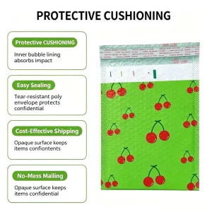 Cute Printed Envelope Packaging Custom Shipping Padded Mailers Bubble Mailers Padded Envelopes Strong Adhesive