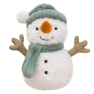 Cute Sammy Snowman Plush Toy Soft Huggable Doll Customizable Christmas Gift for Kids