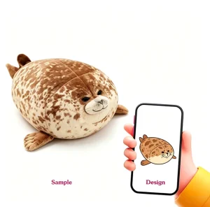 Cute Sea Seal Pillow Toy Animal Blob Seal Pillow Stuffed Toy Cushion Soft Seal Hugging Pillow Back Cushion