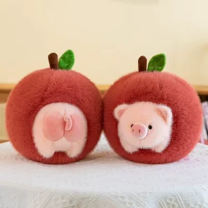 Cute Stealing Apple Piglet Plush Toy Super Soft Velvet Filling Little Girls 8 13 Years 31 50cm Height Bedroom Ornament Gift Hot
