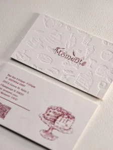 DIY Business Card Exquisite Greeting Card Thank You Card Invitation Card High-end Exclusive Embossed Hot Stamping Relief