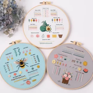 DIY Cotton Embroidered Hanging Painting Cross Stitching Needlework Gift Materials Embroidery Crafts