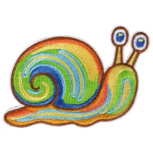 DIY Custom Snail Icon Embroidered Iron-on Patches for Clothing Bags Jackets Kids Gifts Crafts Supplies