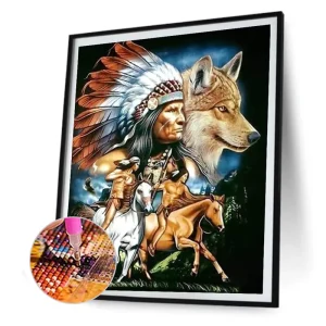 DIY Customized Diamond Painting Native American Style Gifts Home Decor Art Paintings Craft Diamond Paintings
