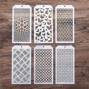 DIY Decorative Stencil Template for Scrapbooking Painting on Wall Furniture Reusable Plastic Stencil Set