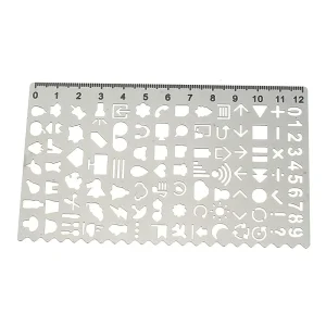 DIY Drawing Template Stencil Stainless Steel Metal Multiple Use Template Stencil for Drawings