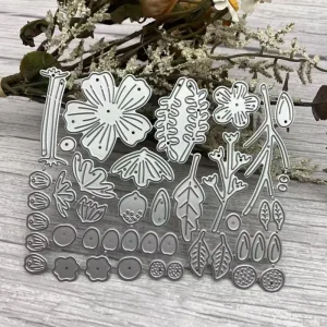 DIY Floral Carbon Steel Cutting Die for Paper Cards Embossing and Cutting Design Template for Handmade Greeting Cards