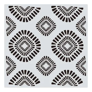 DIY Home Decoration Wall Stencils for Painting Large Pattern 24 Types 12 Inch Reusable Plastic Geometric Stencils for Crafts