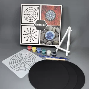 DIY Home Decoration Wood Kit Plastic PET Mandala Stencils Laser Cut Template Geometry Wall Frame Stencil Drawing Toys Set