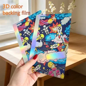 DIY PVC 3D Textured Back Films Bulk Order 190*120MM Colorful Back Film For Intelligent Film Cutting Machine
