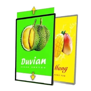 DX 2401 27 Customize Square Wall Mounted LED Light Box Menu Temper Glass Poster Frame Advertising Sign