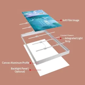 DX008 Lightbox Box Advertising Signs Stall Displays Storefront Signage Wall-Mounted Illuminated Printing Plastic