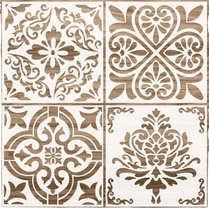 Decoration Wall Stencil DIY Wall Stencils for Reusable Painting Large Pattern Made in Vietnam Custom 0.25mm Plastic PET Journal