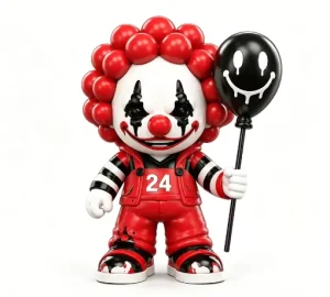 Deep Customization PVC ABS for Balloon Clown Plastic Crafts Promotional Toy Cartoon Collectible Figurine Injection Molding