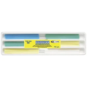 Dental Restorative Materials Items 1.055 Dental Universal Kit of Abrasive Polishing Finishing Strips 75 Pcs TOR VM TOP BM