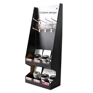 Design Customization Cardboard Display Stand for Retail Freestanding Floor Display Rack with Customizable Design Branding