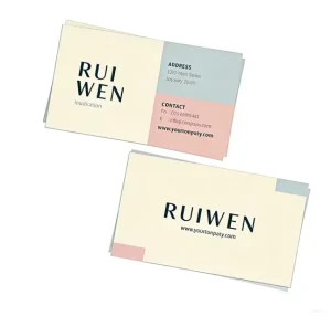 Design Factory Business Cards Customizable Color Printing Fashionable Brands Recyclable Suitable for Work