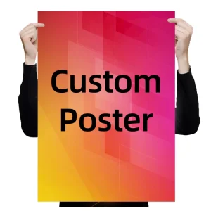 Design Printing Various Materials Sizes Self adhesive Poster Sticky backed Poster Advertising Business Custom Posters