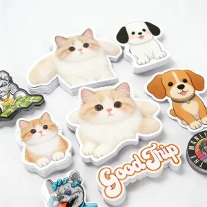 Designed Adhesive PVC Label Sticker Printed Logo Vinyl Stickers