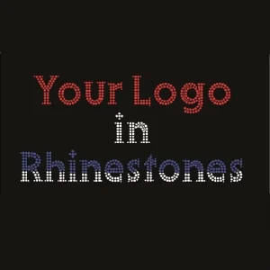 Designer Custom Font Rhinestone Template Flame Text Hotfix Motif Transfer Machine Washable Rhinestone Iron on Transfers