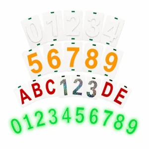 Die Cut Sticker Custom Silk Screen Vinyl Reflective Number for Outdoor Address Sign Waterproof Sheet OEM