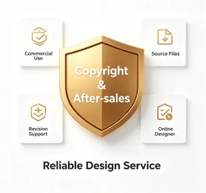 Digital Graphic Customization Service Custom Printable Logo Gift Box E-commerce White Background Image Design Brand Strategy