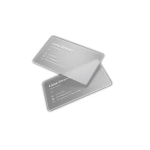 Digital Printing Custom Magnetic Business Cards with Embossing LED Light Customizable Size Plastic Credit Card Style