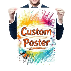 Digital Printing Waterproof UV Resistant Poster A0 A1 A3 A4 Size Custom Logo Outdoor Advertising Wall Art